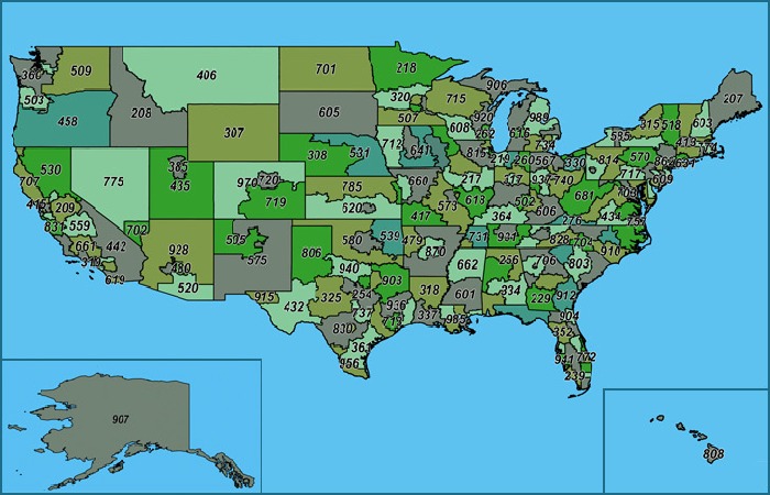 United States Area Codes