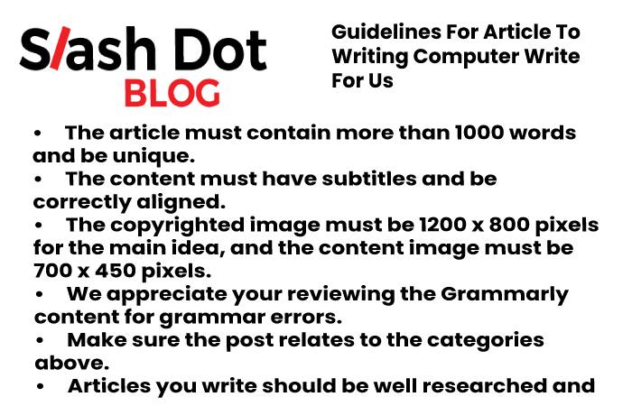 guidelines slash dot