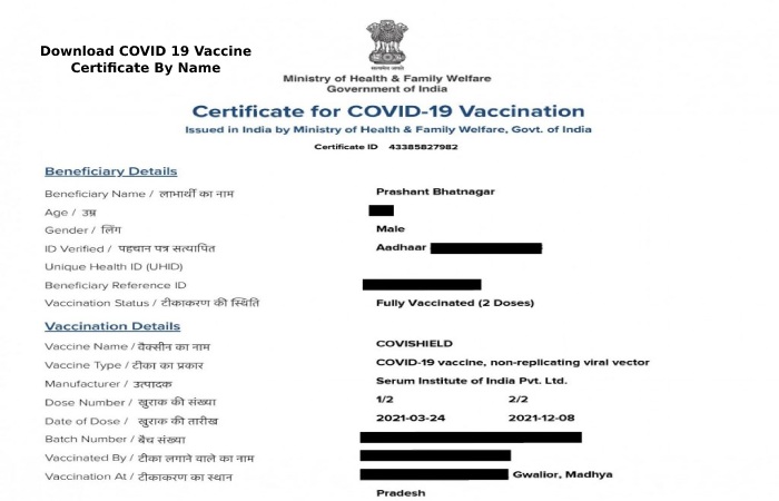 Vaccine Certificate