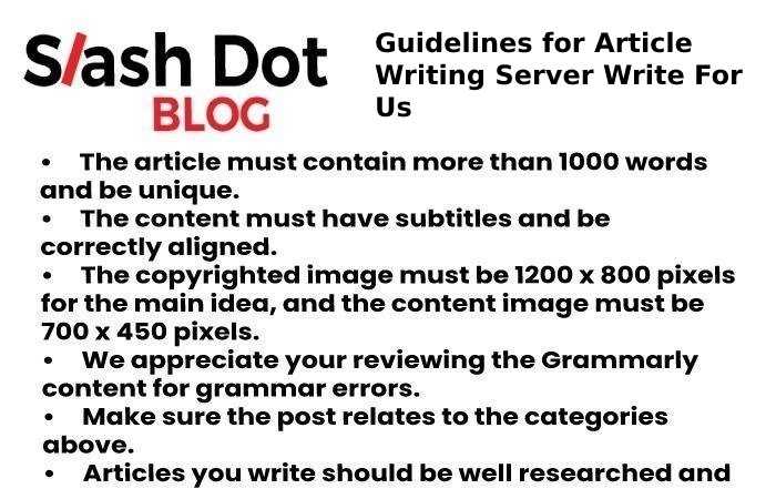 guidelines slash dot