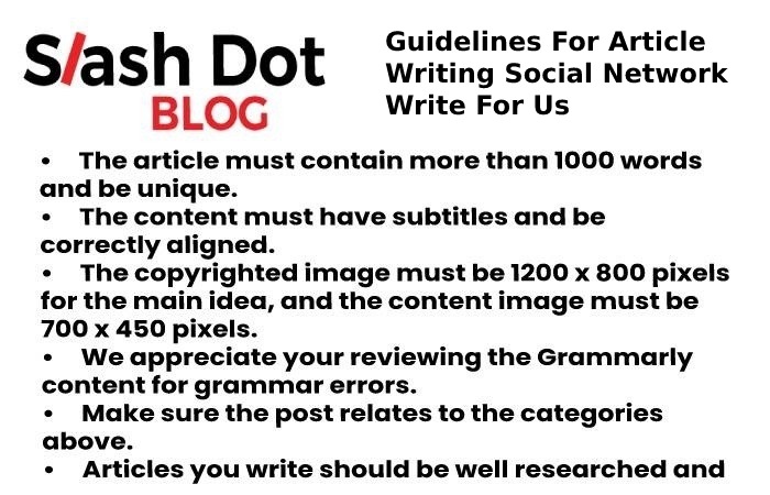 guidelines slash dot