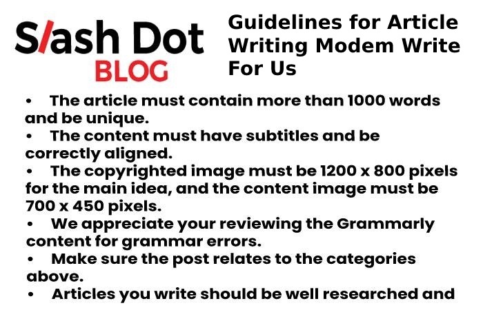 guidelines slash dot