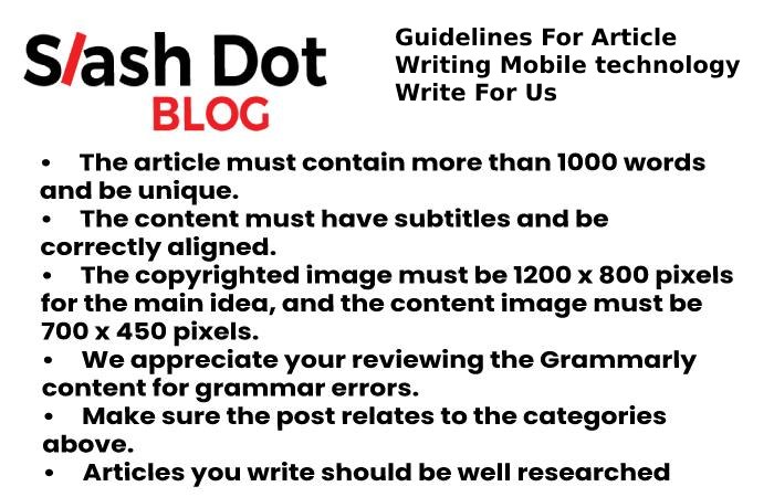 guidelines slash dot