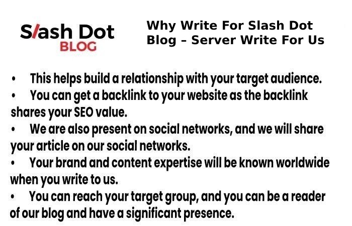 why write for slashdot blog