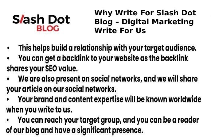 why write for slashdot blog