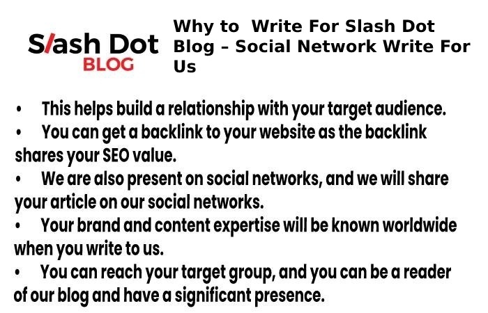 why write for slashdot blog