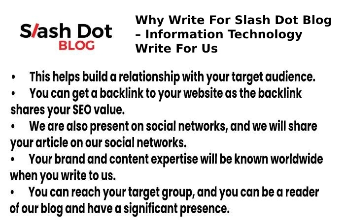 why write for slashdot blog