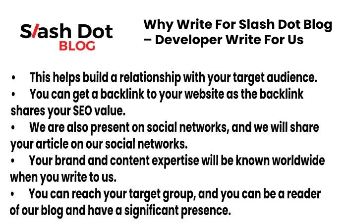 why write for slashdot blog