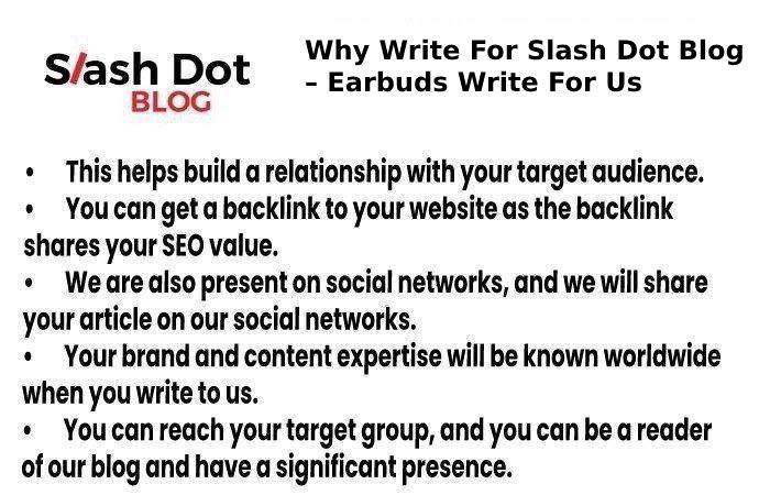 why write for slashdot blog