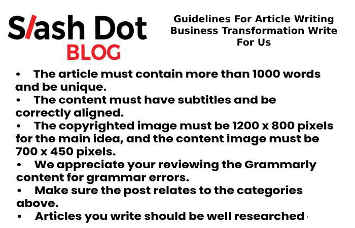 Guidelines for slashdot blog