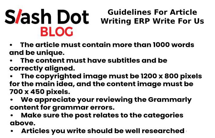 Guidelines for slashdot blog 