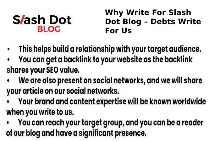 why write for slashdot blog