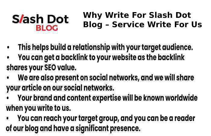 why write for slashdot blog