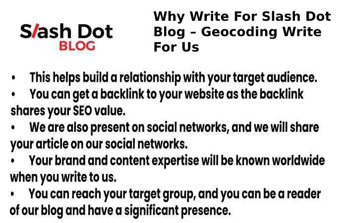 why write for slashdot blog