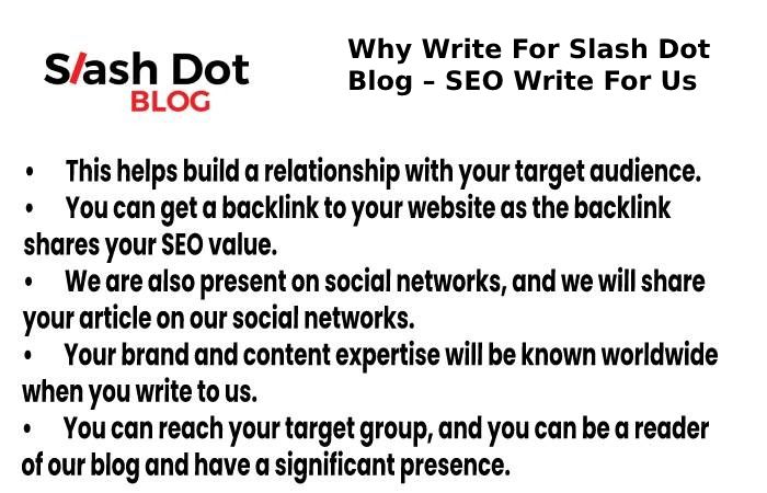 why write for slashdot blog