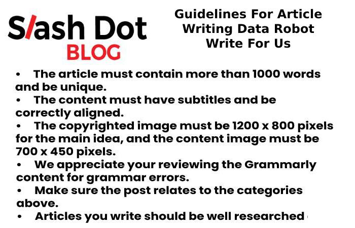 Guidelines for slashdot blog