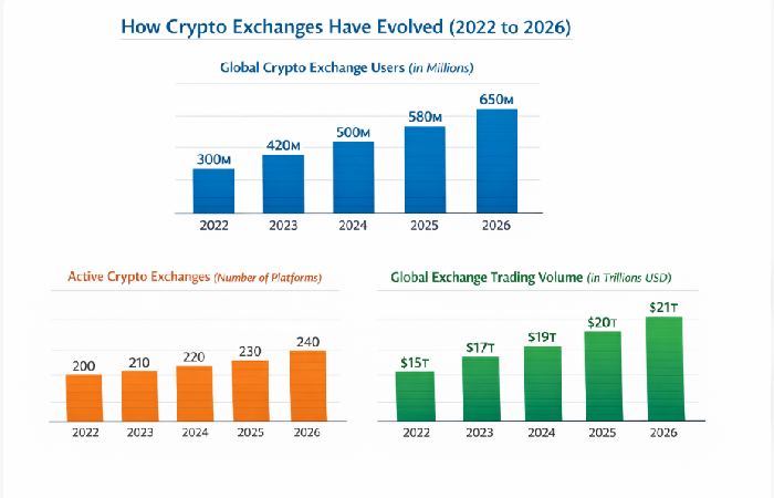 Crypto Exchanges Have Evolved Since 2022 to 2026