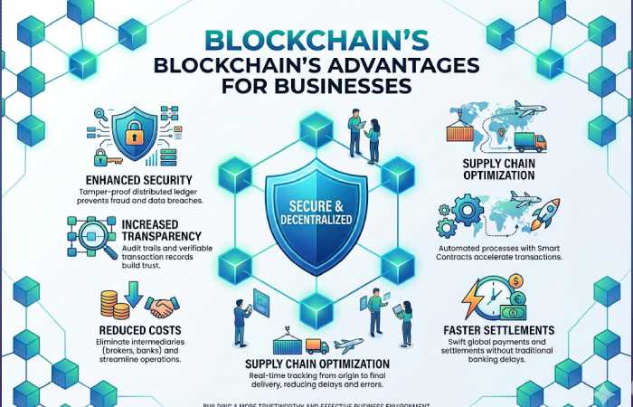 blockchain's advantages for businesses