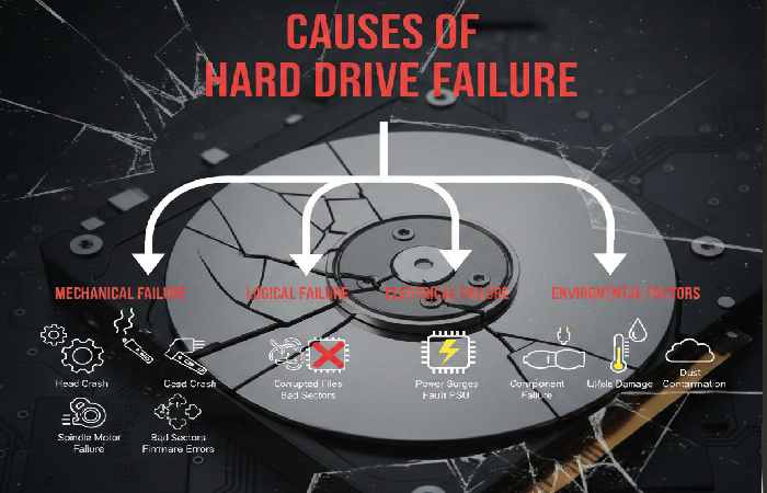 causes of hard drive failure