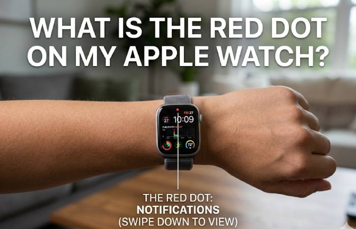 what is the red dot on my apple watch