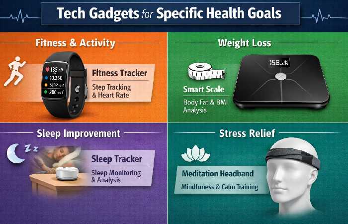 tech gadgets for specific health goals