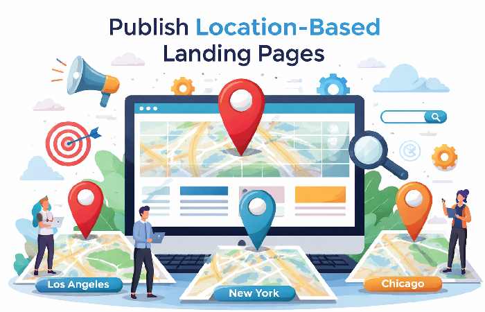 publish location-based landing pages 