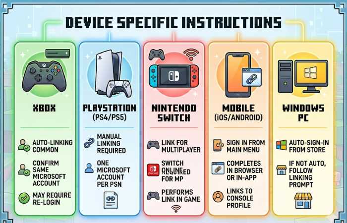 device specific instructions