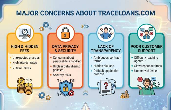 major concerns about traceloans.com